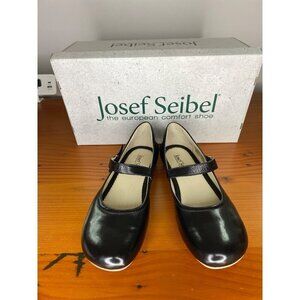 Josef Seibel Sienna 73 Black Leather Mary Jane/ US 6 Padded Footbed For Comfort